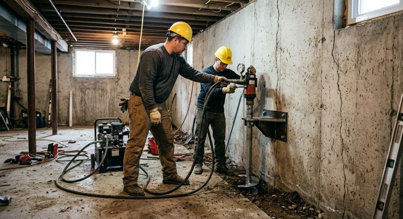 Basement Stabilization in Anne Arundel County, MD