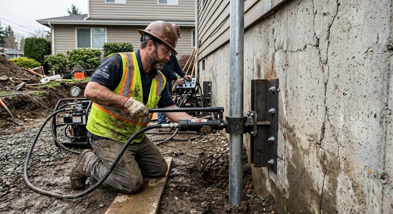 Concrete Foundation Leveling in Crownsville, MD