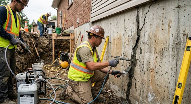 Cracked Foundation Repair in Chester, MD