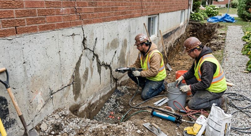 Cracked Foundation Repair in Elkridge, MD