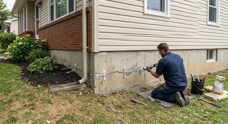 Cracked Foundation Repair in Grasonville, MD