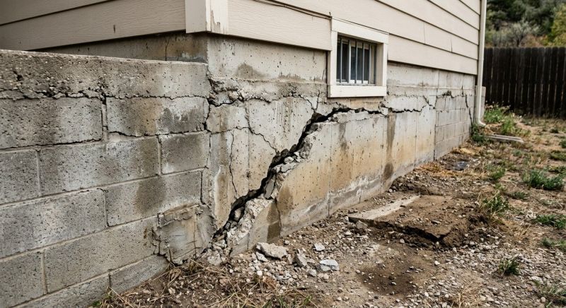 Cracked Foundation Repair in Howard County, MD