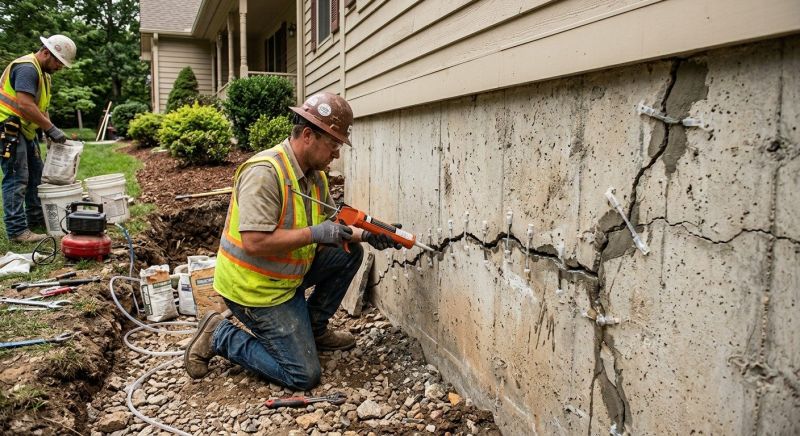 Cracked Foundation Repair in Kent County, MD