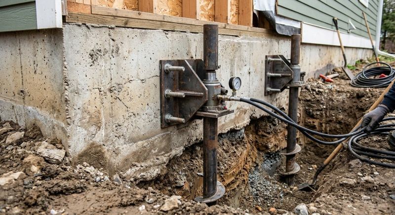 Foundation Pier Leveling in Anne Arundel County, MD