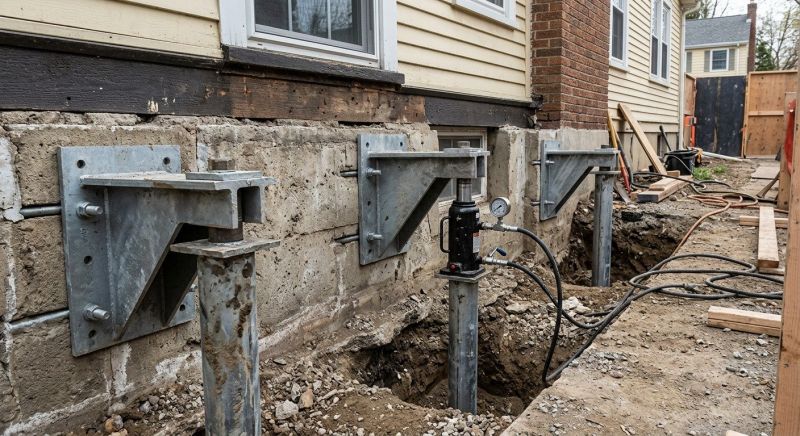 Foundation Pier Leveling in Anne Arundel County, MD