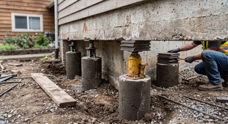Foundation Pier Leveling in Anne Arundel County, MD
