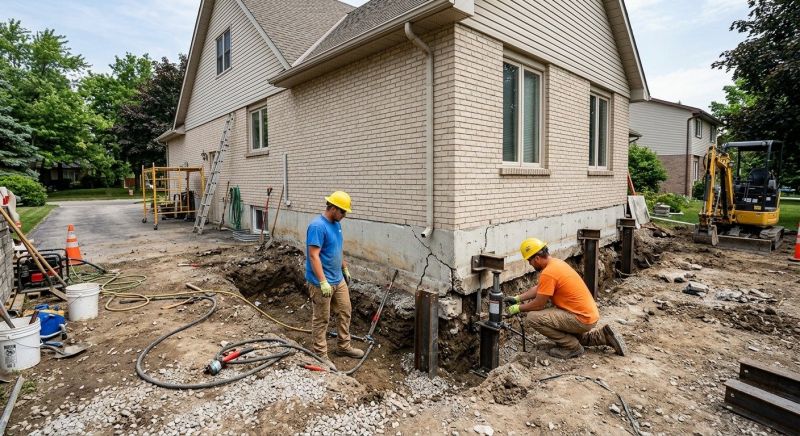 Helical Piers Installation in Anne Arundel County, MD
