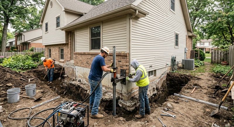 House Foundation Repair in Hydes, MD