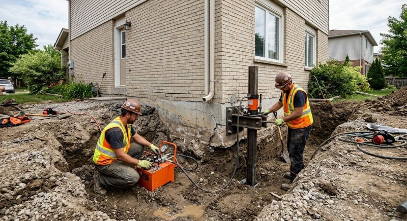 Sinking Foundation Lifting in Anne Arundel County, MD