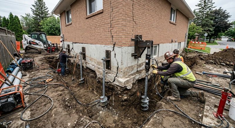 Sinking Foundation Repair in Beltsville, MD