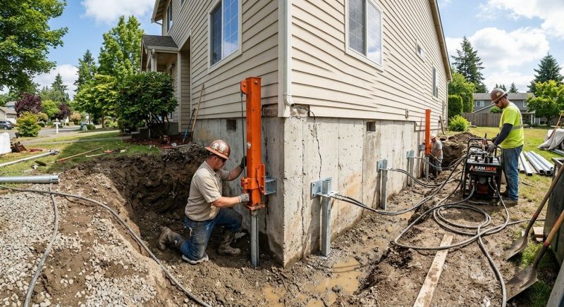 Sinking Foundation Repair in Beltsville, MD