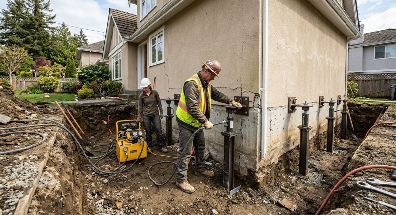 Sinking Foundation Repair in Lothian, MD