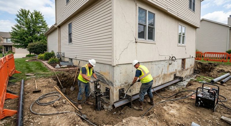 Sinking Foundation Repair in Parkville, MD