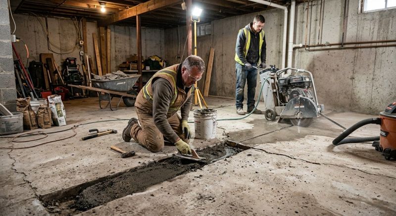 Slab Foundation Repair in Anne Arundel County, MD