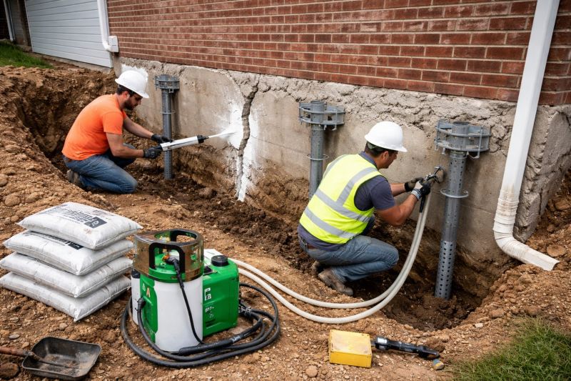 Structural Foundation Repair in Hydes, MD
